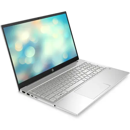 Laptop HP 15.6'' Pavilion 15-eh1041nq, FHD IPS, Procesor AMD Ryzen™ 7 5700U (8M Cache, up to 4.3 GHz), 8GB DDR4, 512GB SSD, Radeon, Win 11 Home, Natural Silver