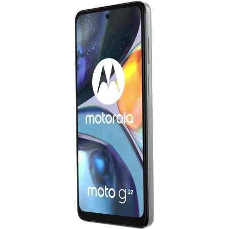 Telefon mobil Motorola Moto G22, Dual SIM, 64GB, 4GB RAM, 4G, Pearl White