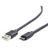 Gembird Cablu alimentare si date. smartphone, USB 2.0 (T) la USB 2.0 Type-C (T), 3m, negru