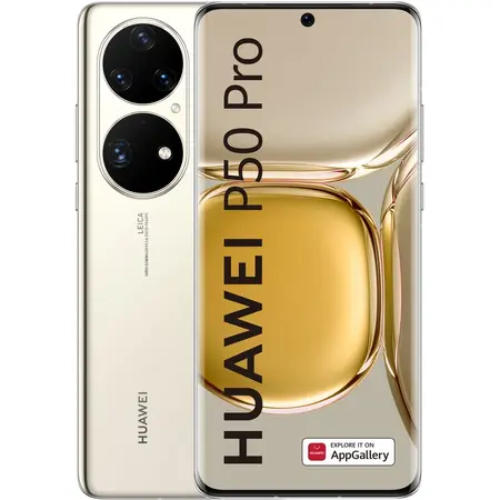Telefon mobil Huawei P50 Pro, 8GB RAM, 256GB, 4G, Cocoa Gold