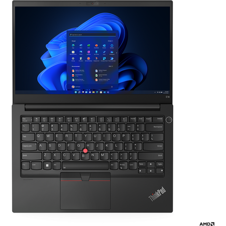 Laptop Lenovo ThinkPad E14 Gen 4, 14" FHD, procesor AMD Ryzen 7 5825U, 16GB RAM, 512GB SSD, AMD Radeon Graphics, Windows 11 Pro, Black