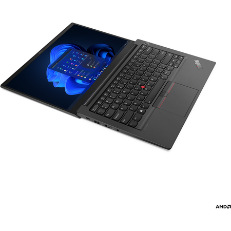 Laptop Lenovo ThinkPad E14 Gen 4, 14" FHD, procesor AMD Ryzen 5 5625U, 16GB RAM, 512GB SSD, AMD Radeon Graphics, Windows 11 Pro, Black
