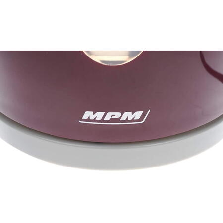 Fierbator MPM MCZ-85/B2, 2200W, 1.7 litri, rotire 360 grade, oprire automata, indicator nivel apa, rosu/gri