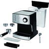 Espressor de cafea MPM MKW-06M, 850W, 20 bari, 1.7 litri, 10 g / 20 g, sistem Thermoblock, spumarea laptelui, indicatoare luminoase, otel inoxidabil