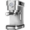 Espressor de cafea MPM MKW-08M, 1350W, 20 bari, 1.2 litri, 10 g / 20 g, sistem Thermoblock, spumarea laptelui, manometru presiune, inox