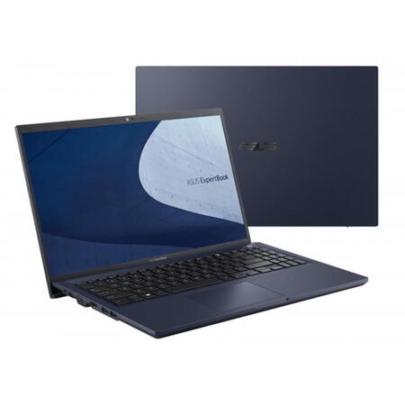 Laptop Asus ExpertBook B B1500CEAE-BQ0195, Intel Core i5-1135G7, 15.6", 8GB, SSD 512GB, Intel Iris X Graphics, Endless OS, Black