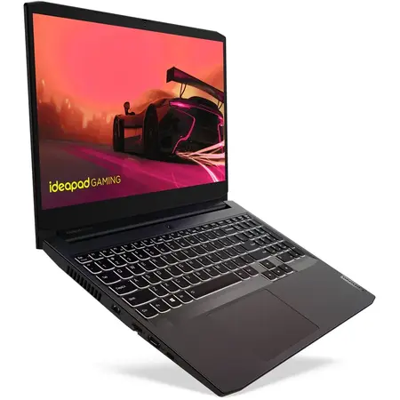 Laptop Lenovo IdeaPad Gaming 3 15ACH6 cu procesor AMD Ryzen 7 5800H, 15.6", Full HD, 8GB, 512GB SSD, NVIDIA GeForce RTX 3050 4GB, No OS, Shadow Black