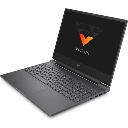 Laptop HP Gaming 15.6'' Victus 15-fa0025nq, FHD IPS, Procesor Intel® Core™ i5-12500H (18M Cache, up to 4.50 GHz), 8GB DDR4, 512GB SSD, GeForce GTX 1650 4GB, Free DOS, Mica Silver
