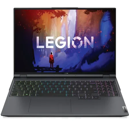 Laptop gaming Lenovo Legion 5 Pro 16ARH7H cu procesor AMD Ryzen 7 6800H, 16, WQXGA, 16GB, 512GB SSD, NVIDIA GeForce RTX 3060 6GB, No OS, Storm Grey