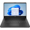 Laptop HP 14s-fq0024nq cu procesor AMD Athlon™ Silver 3050U, 14", 1366 x 768, 4GB, 128GB SSD, AMD Radeon™ Graphics, Windows 11 Home S, Negru