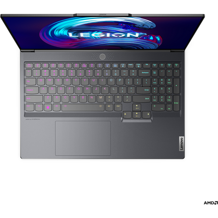 Laptop Lenovo Gaming 16'' Legion 7 16ARHA7, WQXGA IPS 165Hz, Procesor AMD Ryzen™ 9 6900HX, 32GB DDR5, 1TB SSD, Radeon RX 6850M XT 12GB, No OS, Storm Grey