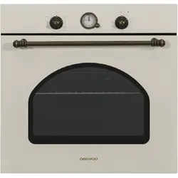 Cuptor incorporabil Daewoo DWBIO-6707RBJ, Electric, 80 l, Rimer analog rustic, Crem rustic