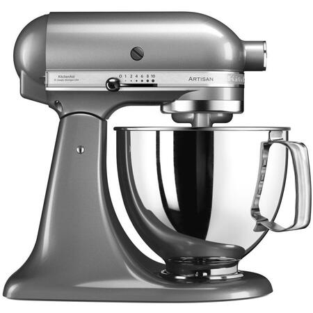 Mixer cu bol KITCHENAID Artisan 5KSM125ECU, 4.8l, 300W, 10 trepte viteza, gri inchis