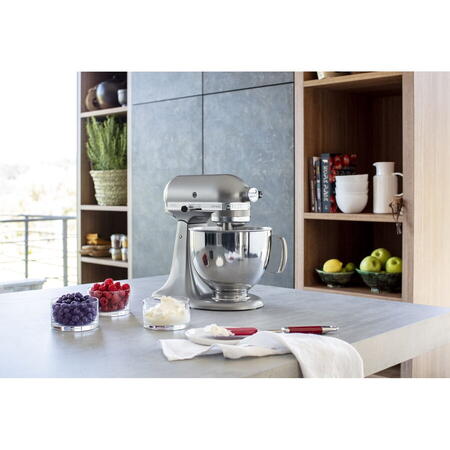 Mixer cu bol KITCHENAID Artisan 5KSM125ECU, 4.8l, 300W, 10 trepte viteza, gri inchis