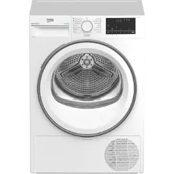 Uscator de rufe slim Beko B3T67230, 7 kg, Clasa A++, Pompa de caldura, SteamCure, Hygienic Dry, OptiSense, Recycled Dry, Alb