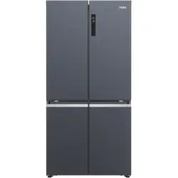 Side by Side Cube HAIER HCR5919ENMB, 4 usi, compresor inverter, clasa E, Total No Frost, 528 L, Sistem Antibacterian, display LED extern, My Zone, HCS, T-ABT, Brushed black
