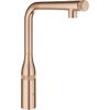 Grohe Baterie de bucatarie Essence Smartcontrol 31615DL0, 3/8'', pipa inalta, tip L, dus extractabil,brushed warm sunset