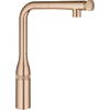 Grohe Baterie de bucatarie Essence Smartcontrol 31615DL0, 3/8'', pipa inalta, tip L, dus extractabil,brushed warm sunset