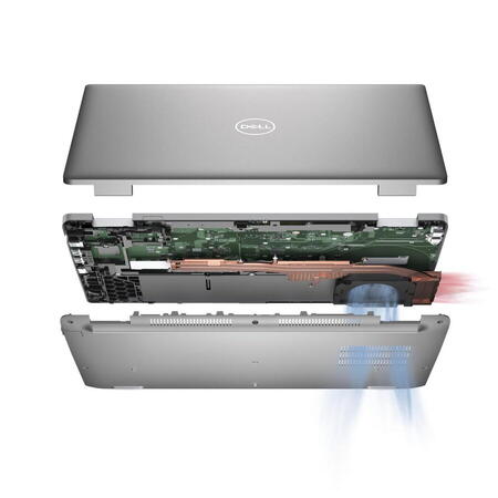 Laptop Dell Latitude 5530 cu procesor Intel Core i5-1235U, 15.6", RAM 8GB, SSD 256GB, Intel Iris Xe Graphics, Windows 11 Pro, Gray