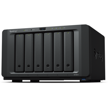 Network Attached Storage DS1621+ DiskStation cu procesor AMD Ryzen V1500B 2.2GHz, 6-Bay, 4GB DDR4
