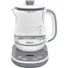 Infuzor pentru ceai Tefal Tastea BJ551B10, 8 trepte de temperatura, 1.5 L, ecran digital, functie pastrare la cald, gri/alb