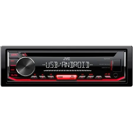 Radio CD auto JVC KD-R494, 4x50W, USB, AUX, Subwoofer control, iluminare rosu