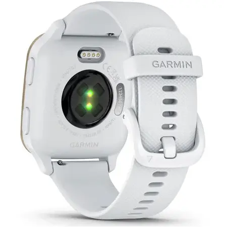 Ceas smartwatch Garmin Venu Sq 2, White/Cream Gold