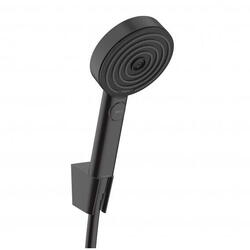 Set de dus cu para suport si furtun, Relaxation 3 jet, negru mat (matt black), Hansgrohe Pulsify Select S