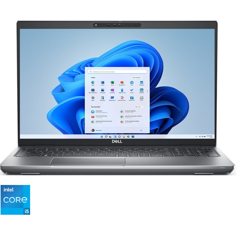 Laptop Dell 15.6&#039;&#039; Latitude 5531 (seria 5000), Fhd, Procesor Intel® Core™ I5-12600h,16gb Ddr5, 512gb Ssd, Geforce Mx550 2gb, Win 11 Pro, 3yr Bos