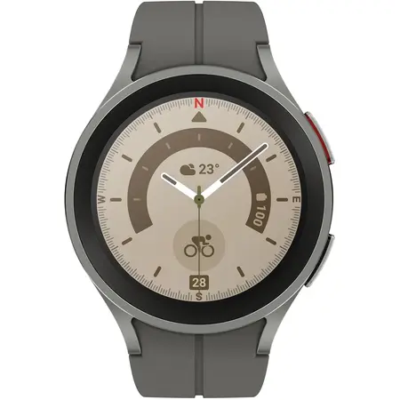 Ceas smartwatch Samsung Galaxy Watch5 Pro, 45mm, BT, Gray Titanium