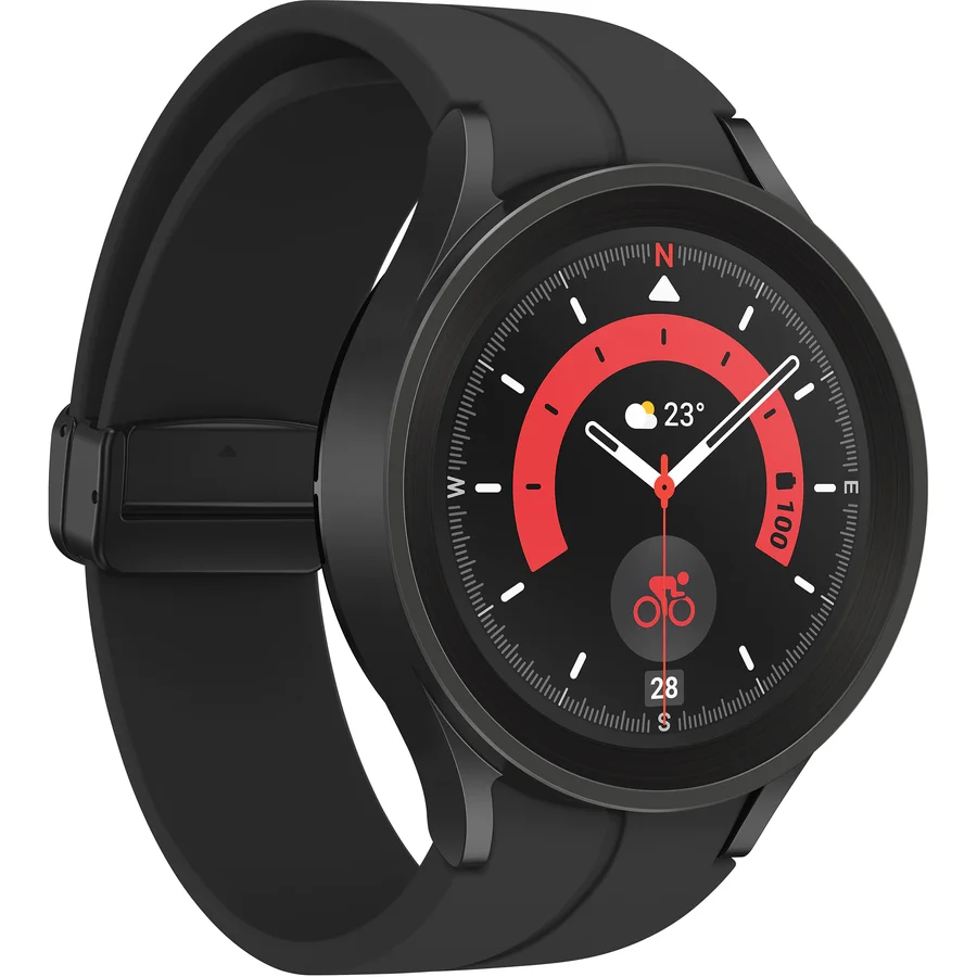 Ceas Smartwatch Samsung Galaxy Watch5 Pro, 45mm, Bt, Black Titanium