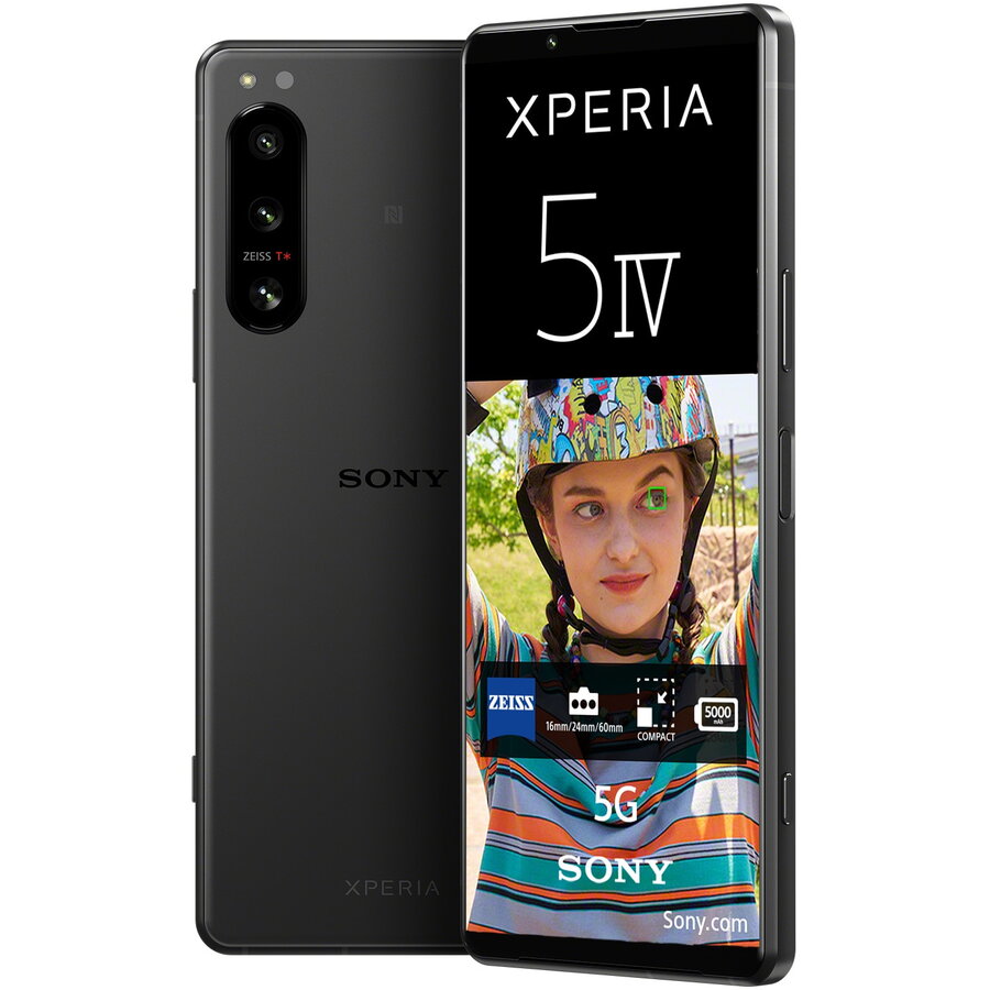 Telefon mobil Sony Xperia 5 IV, Dual SIM, 8GB RAM, 128GB, 5G, Black