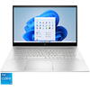 Laptop HP ENVY 17-cr0042nn cu procesor Intel® Core™ i5-1240P pana la 4.40 GHz, Touch, 17.3 FHD IPS, 16GB, 512GB SSD, Intel® Iris® Xe Graphics, Windows 11 Home, Natural Silver