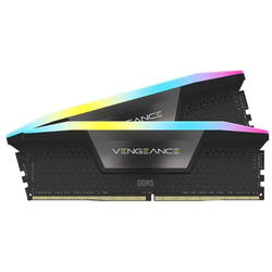 CORSAIR Memorie RAM Vengeance RGB Black 32GB DDR5 5600MHz CL36 Dual Channel Kit