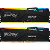 KINGSTON Memorie RAM FURY Beast RGB 32GB DDR5 4800MHz CL38 Dual Channel Kit