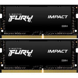 KINGSTON Memorie Laptop FURY Impact, 16GB, DDR4, 3200MHz, CL20, 1.2v, Dual Channel Kit