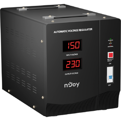 Njoy Stabilizator de tensiune Alvis 3000, 3000VA/1800W, cu releu, transformator toroidal, LCD Display