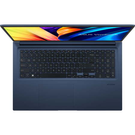 Laptop ASUS 15.6'' Vivobook 15X OLED M1503QA, FHD, Procesor AMD Ryzen™ 5 5600H, 8GB DDR4, 512GB SSD, Radeon, Win 11 Home, Quiet Blue