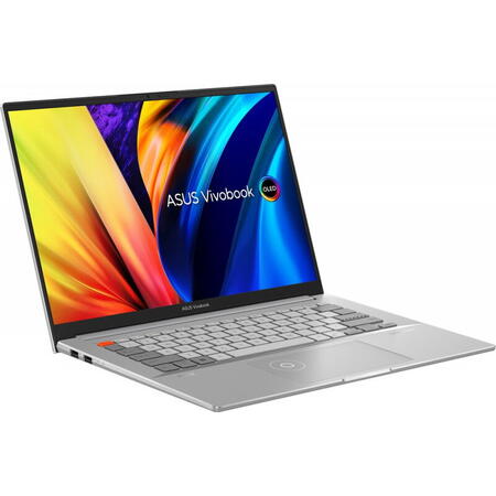 Laptop ASUS 14.5'' Vivobook Pro 14X OLED N7401ZE, 2.8K 120Hz, Procesor Intel® Core™ i7-12700H, 16GB DDR5, 512GB SSD, GeForce RTX 3050 Ti 4GB, Win 11 Home, Cool Silver