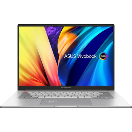 Laptop ASUS 14.5'' Vivobook Pro 14X OLED N7401ZE, 2.8K 120Hz, Procesor Intel® Core™ i7-12700H, 32GB DDR5, 1TB SSD, GeForce RTX 3050 Ti 4GB, Win 11 Pro, Cool Silver
