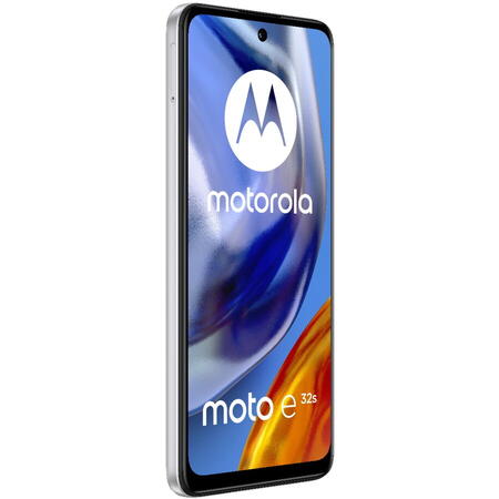 Telefon mobil Motorola Moto E32s, Dual SIM, 64GB, 4GB RAM, 4G, Misty Silver