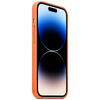 Husa de protectie Apple Leather Case with MagSafe pentru iPhone 14 Pro, Orange