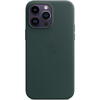 Husa de protectie Apple Leather Case with MagSafe pentru iPhone 14 Pro Max, Forest Green