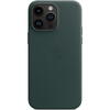 Husa de protectie Apple Leather Case with MagSafe pentru iPhone 14 Pro Max, Forest Green