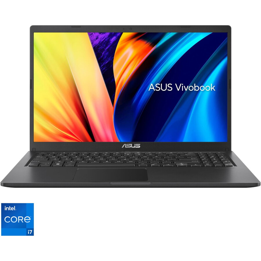 Laptop ASUS VivoBook 15 X1500EA cu procesor Intel® Core™ i7-1165G7 pana la 4.70 GHz, 15.6, Full HD, IPS, 16GB, 1TB HDD + 512GB SSD, Intel Iris Xᵉ Graphics, No OS