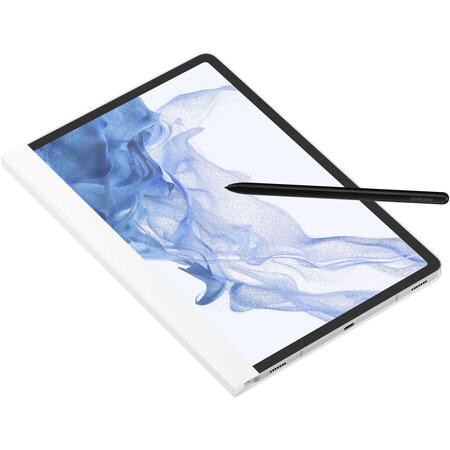 Husa de protectie Samsung Note View Cover pentru Galaxy Tab S8, White