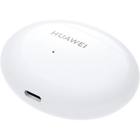 Casti wireless Huawei FreeBuds 4i, Active Noise Cancelling, Ceramic White