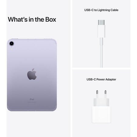 Apple iPad mini 6 (2021), 256GB, Cellular, Purple