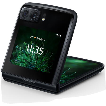 Telefon mobil Motorola Moto Razr 2022, Dual SIM, 256GB, 8GB RAM, 5G, Satin Black