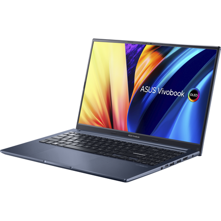 Laptop ASUS 15.6'' Vivobook 15X OLED M1503QA, FHD, Procesor AMD Ryzen™ 7 5800H (16M Cache, up to 4.4 GHz), 16GB DDR4, 512GB SSD, Radeon, No OS, Quiet Blue